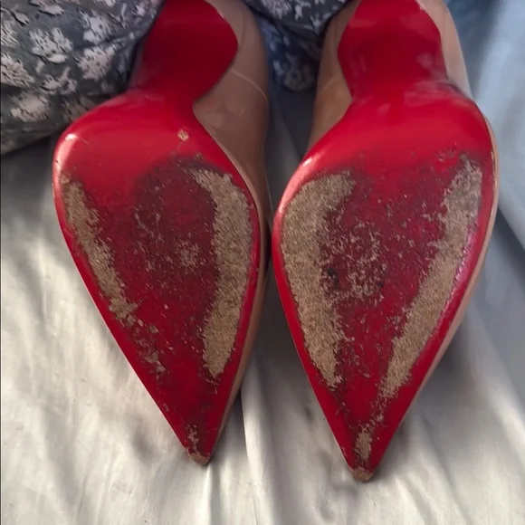 Christian Louboutin Tan Stiletto Heels - Picture 2 of 3